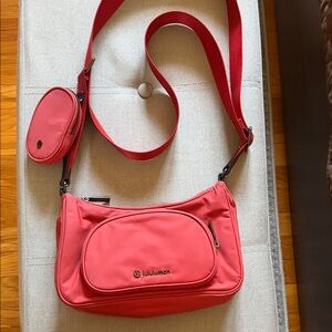Lululemon Crossbody with Nano pouch nylon bag.